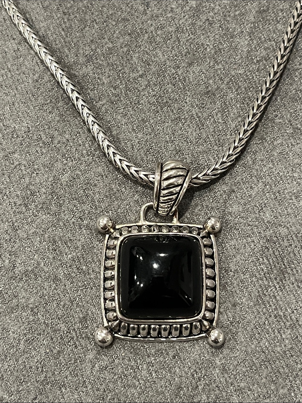 Premier Designs Faux Black Onyx Necklace